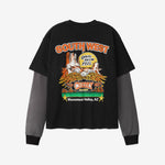 Southwest Layered Thermal T-Shirt Vintage Black