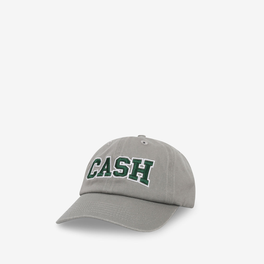 Campus 6 Panel Cap Washed Grey Headwear