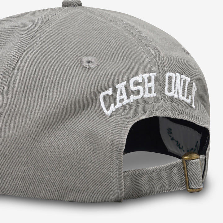 Campus 6 Panel Cap Washed Grey