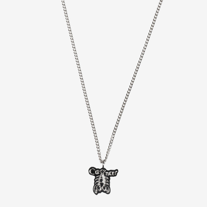Cancer Pendant Silver Front