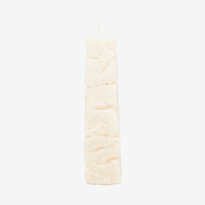 Tall Rock Candle Unscented Soy Wax