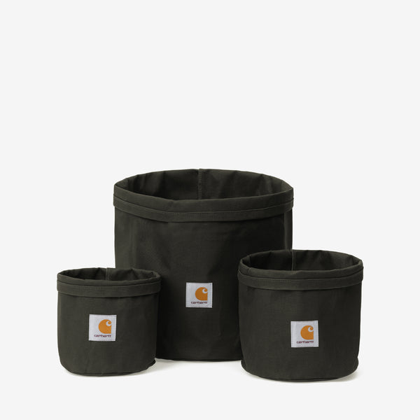 Canvas Planter Set Olive Lifestyle