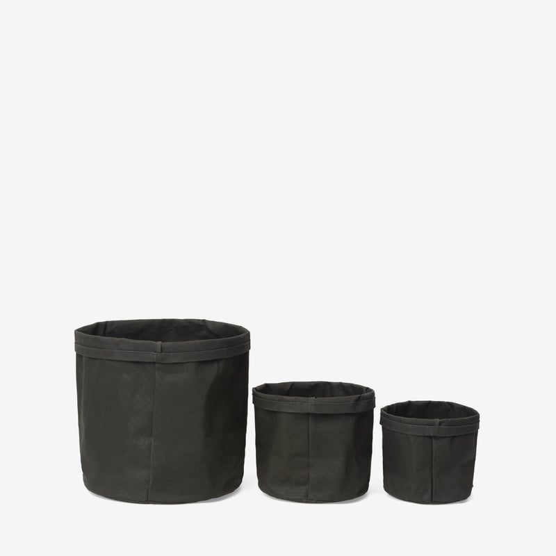 Canvas Planter Set Olive Lifestyle