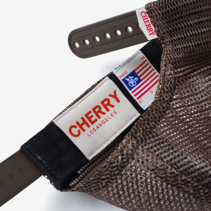 Mesh 5 Panel Trucker Brown