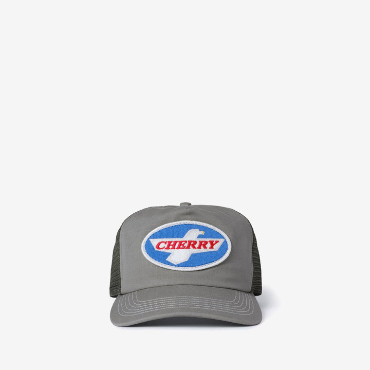 Eagle Patch Trucker Charcoal Front