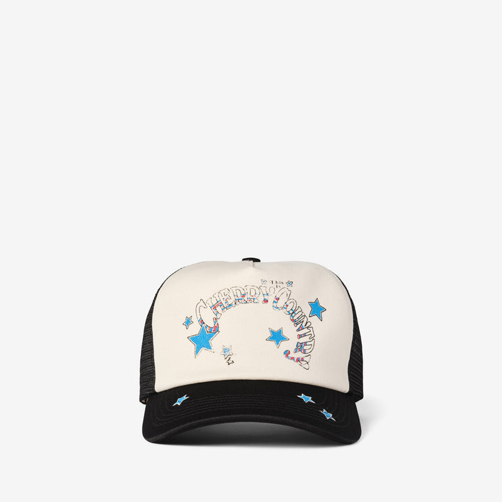 Cherry Country Trucker Black Front