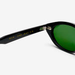 Clara Black | Green Solid Lens