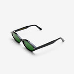Clara Black | Green Solid Lens