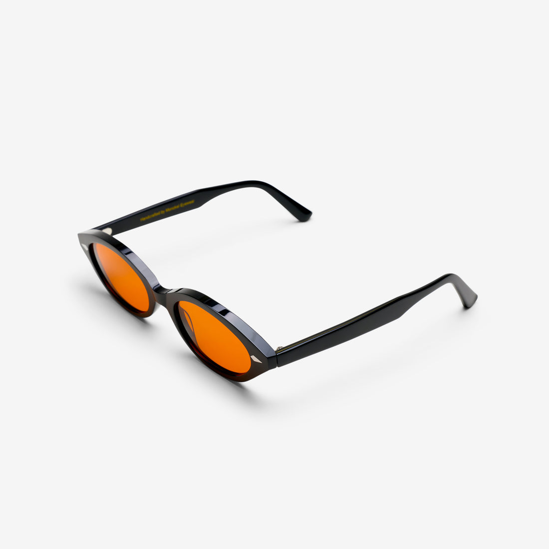 Clara Black | Orange Solid Lens Eyewear