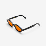 Clara Black | Orange Solid Lens