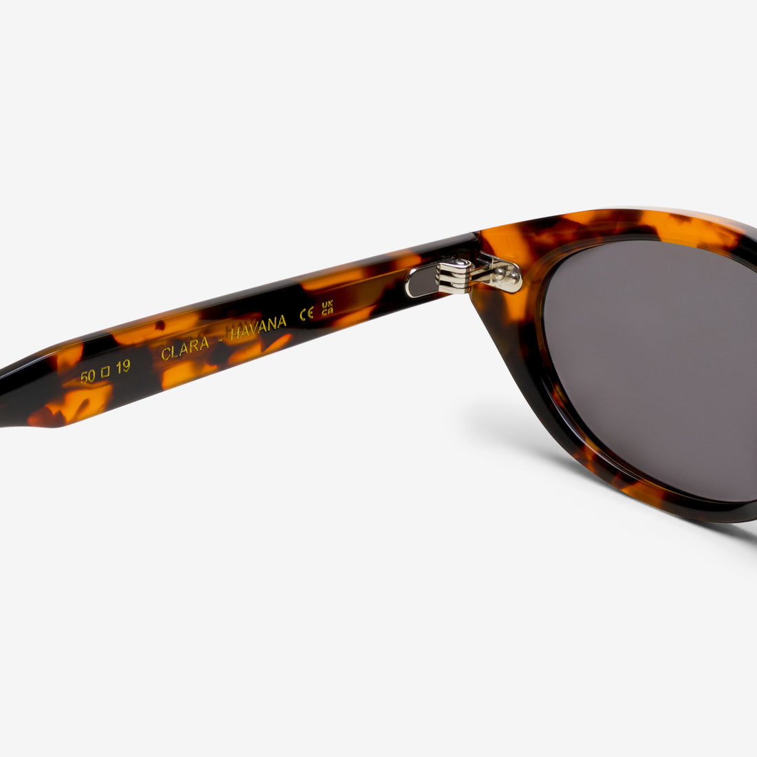 Clara Havana | Grey Solid Lens Eyewear