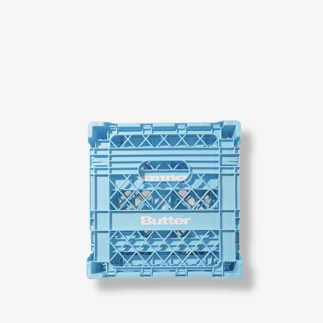 Collapsable Record Crate Sky Blue Lifestyle