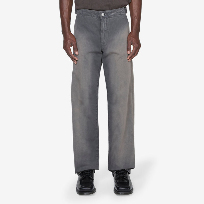 Trucker Trouser French Sun Faded Herringbone Pants