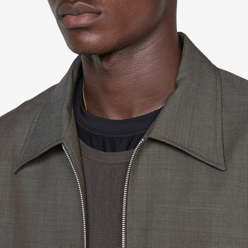 Mini Jacket Grey Atom Check Wool Jackets