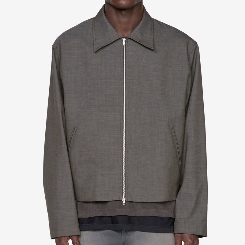Mini Jacket Grey Atom Check Wool Jackets