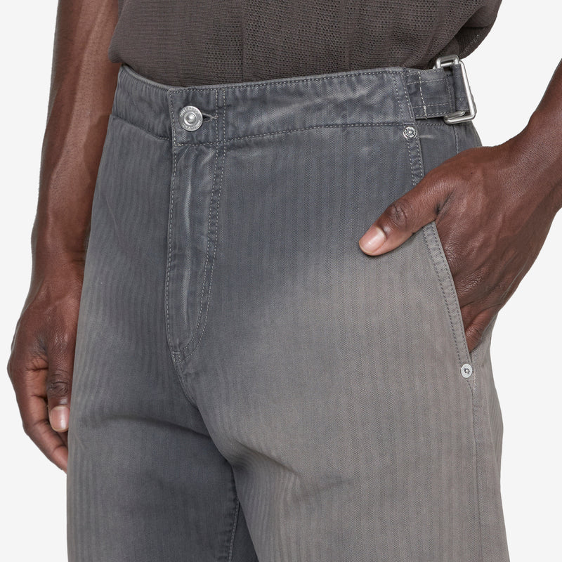 Trucker Trouser French Sun Faded Herringbone Pants