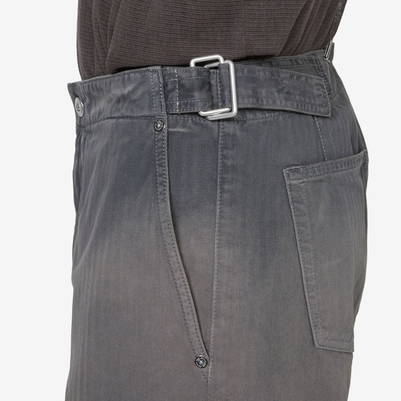 Trucker Trouser French Sun Faded Herringbone Pants