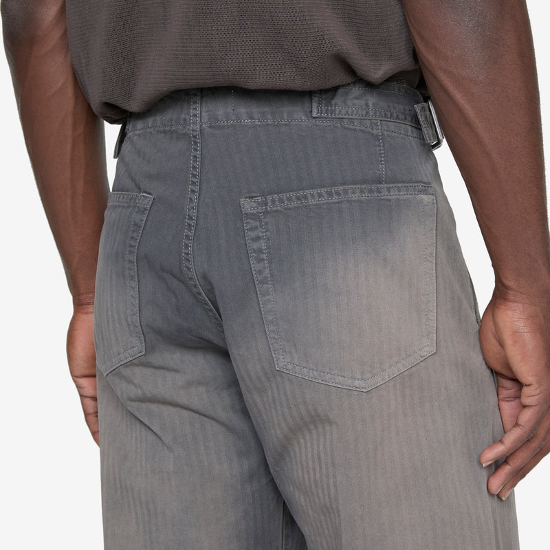Trucker Trouser French Sun Faded Herringbone Pants