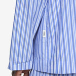 Cotton Poplin Pyjama Shirt Penny Stripes