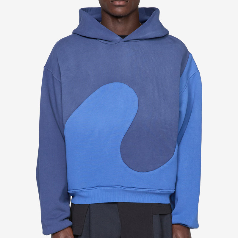 Classic Swirl Hoodie Blue | Blue Jumpers