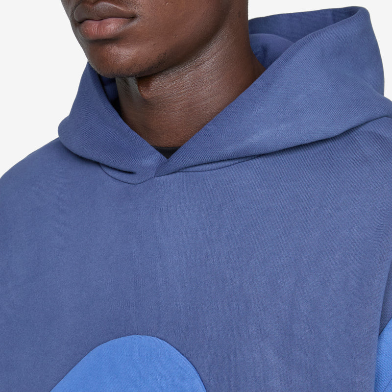 Classic Swirl Hoodie Blue | Blue Jumpers