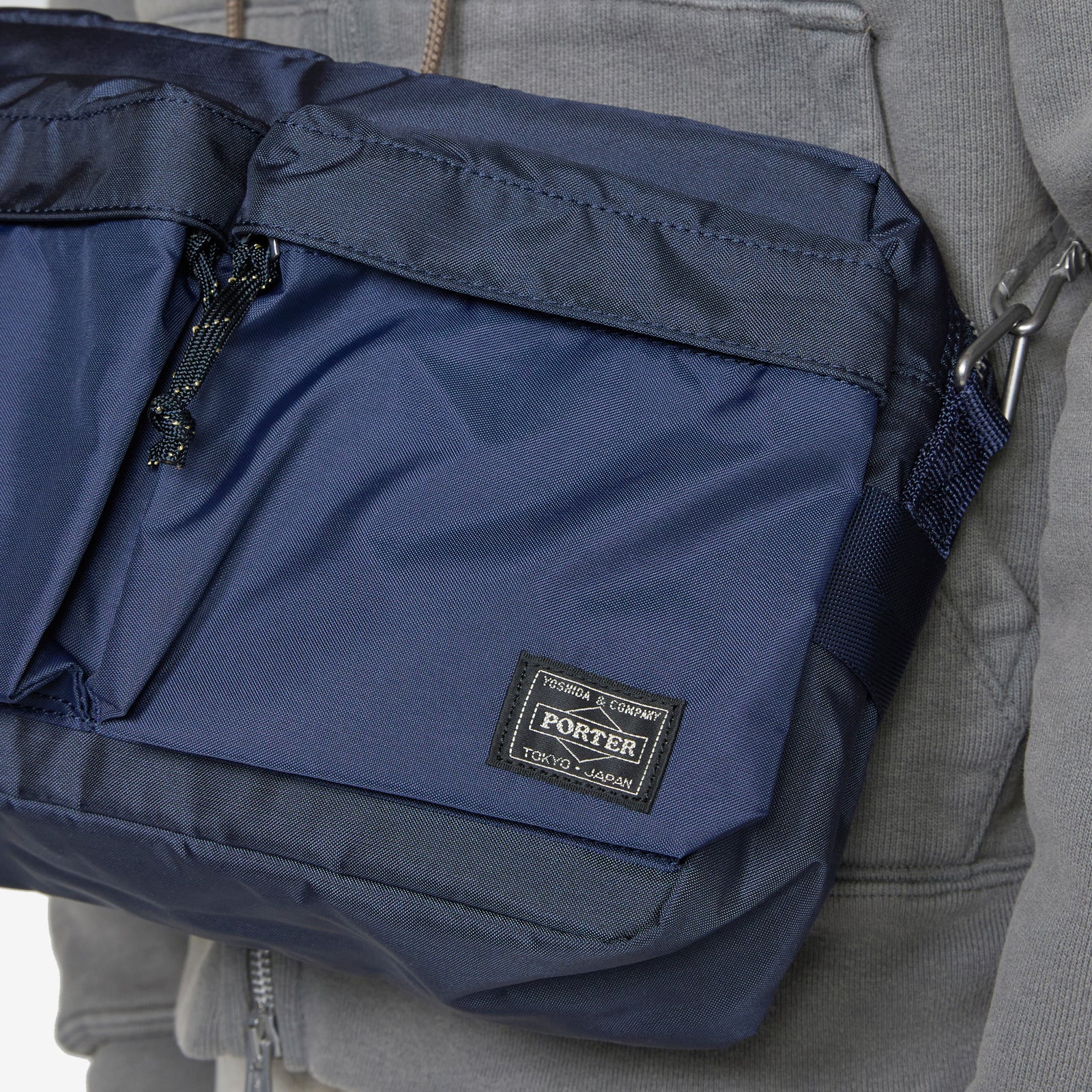 ☆8064 PORTER FORCE SHOULDER BAG ネイビー Force Shoulder Bag (S) Navy – Above The Clouds
