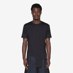 Oversized Asymmetric Hem T-Shirt Black