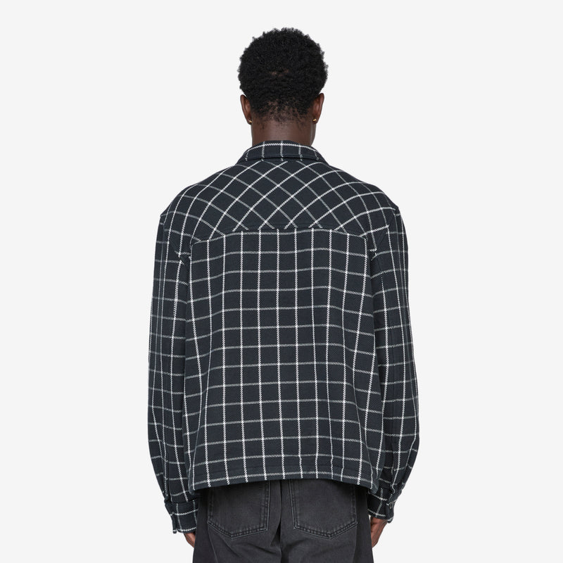 Valley Twill Utility Shacket TNF Black Grid Jackets