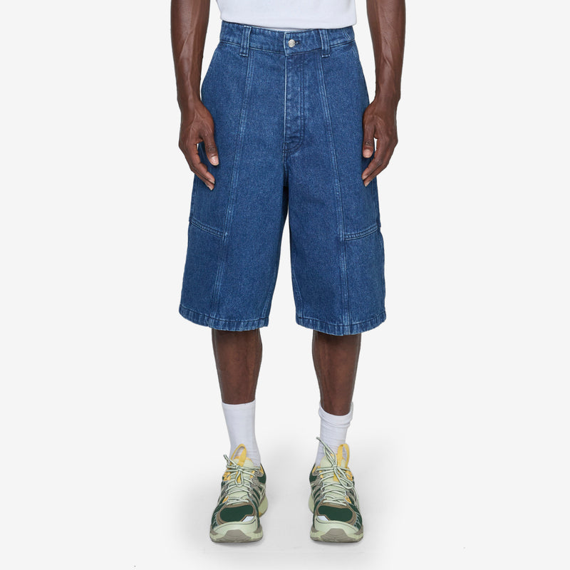 Workwear Shorts Washed Indigo Shorts