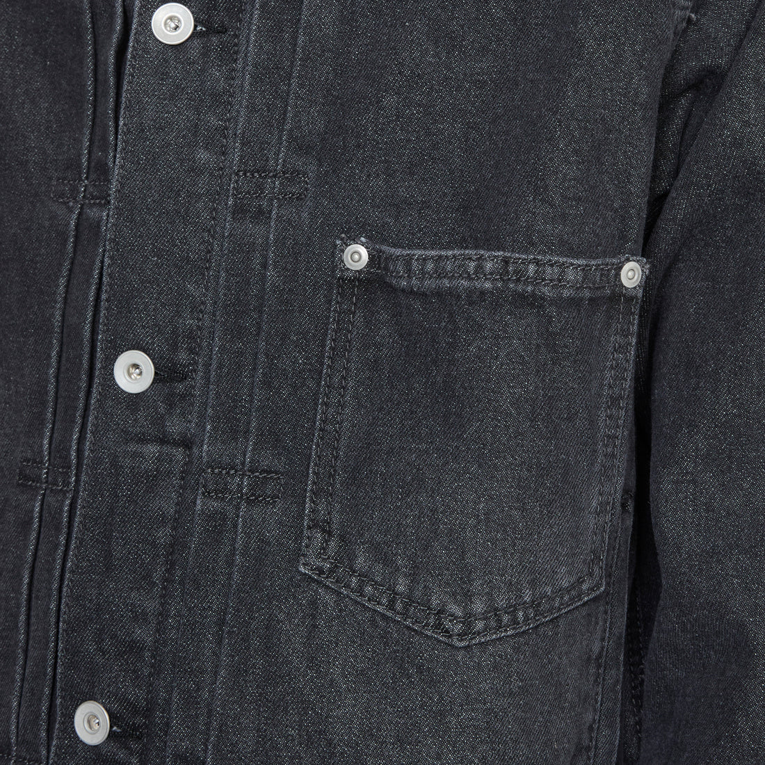 Type-1 Denim Trucker Jacket Black Washed Jackets