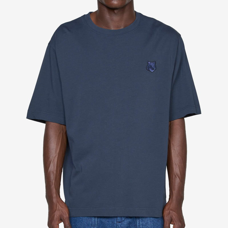 Bold Fox Head Patch Oversize T-Shirt Deep Navy Tees