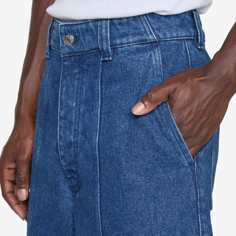 Workwear Shorts Washed Indigo Shorts
