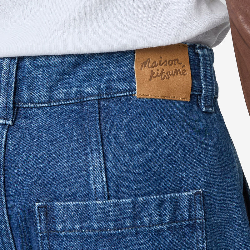 Workwear Shorts Washed Indigo Shorts