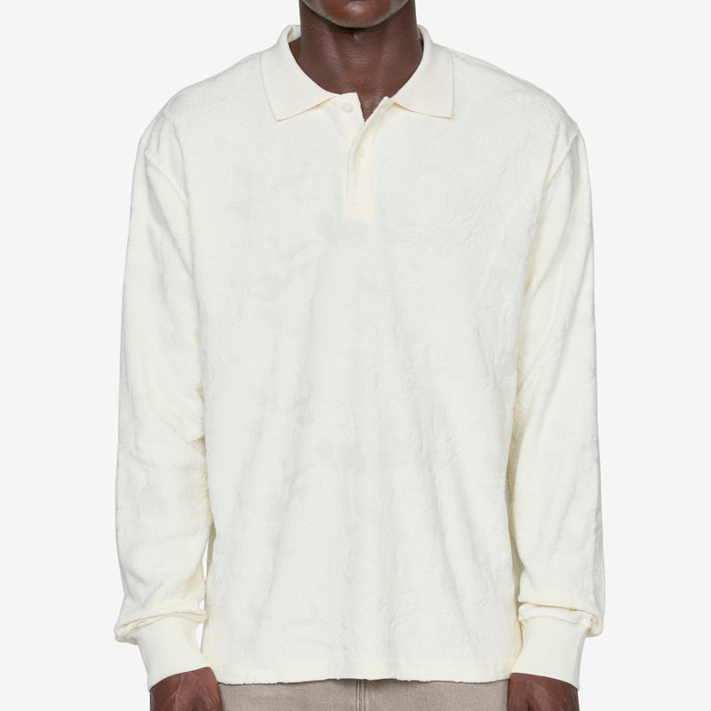 Robert Longsleeve Polo Shirt Off White Shirts
