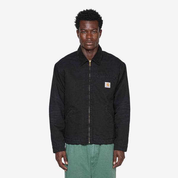 OG Detroit Jacket Black Aged Canvas Jackets