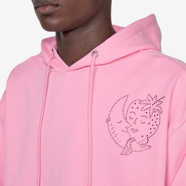Bedazzled Hoodie Pink