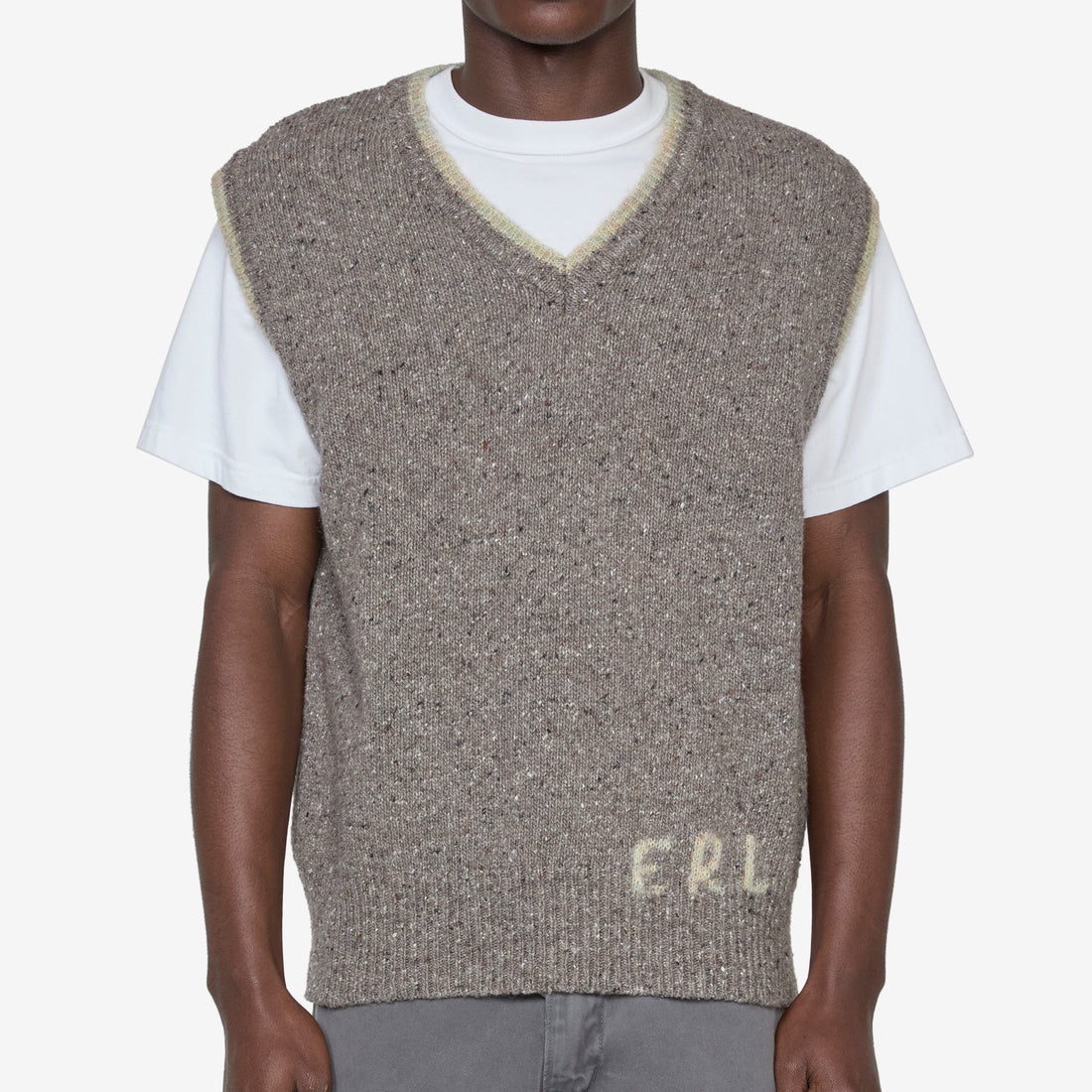 ERL Knit Vest Grey Jumpers
