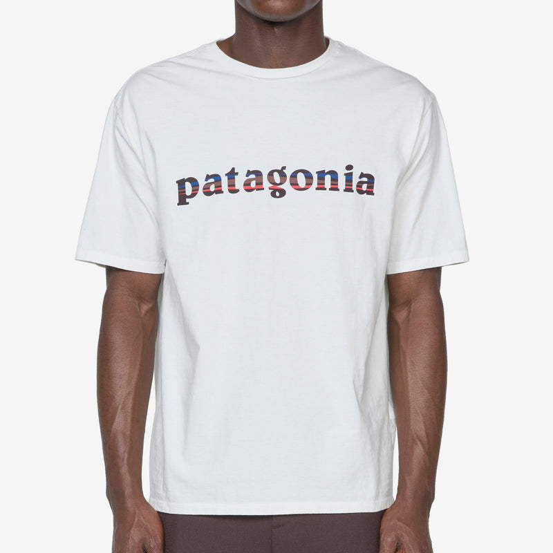 '73 Text Logo Organic T-Shirt Birch White Tees
