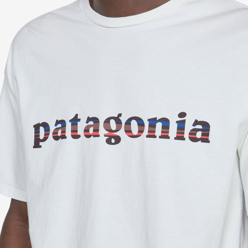 '73 Text Logo Organic T-Shirt Birch White Tees