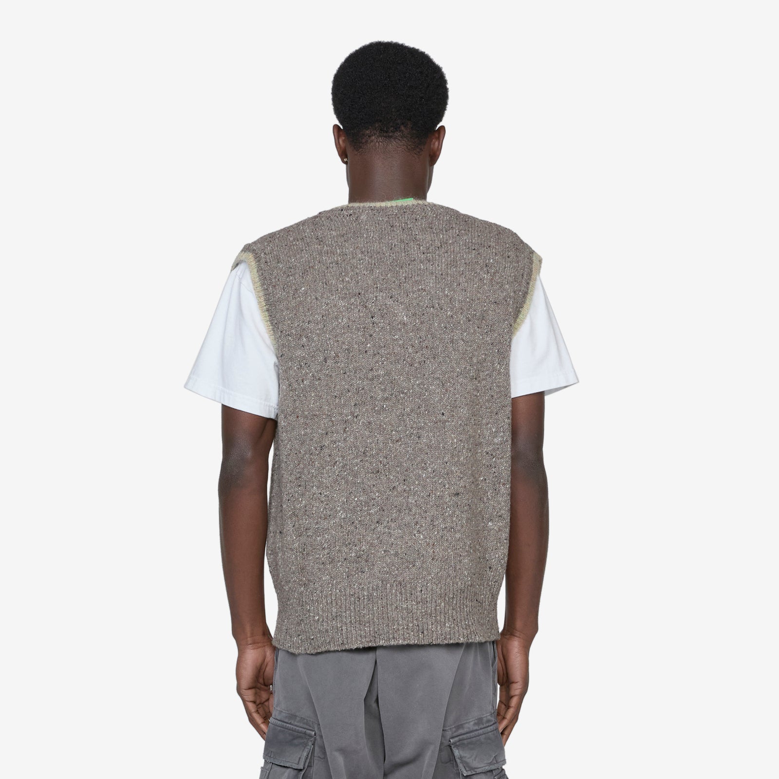 ◆新品◆22ss◆ROTOL◆REBUILD KNIT VEST◆再構築 ROTOL] REBUILD KNIT VEST - GREEN