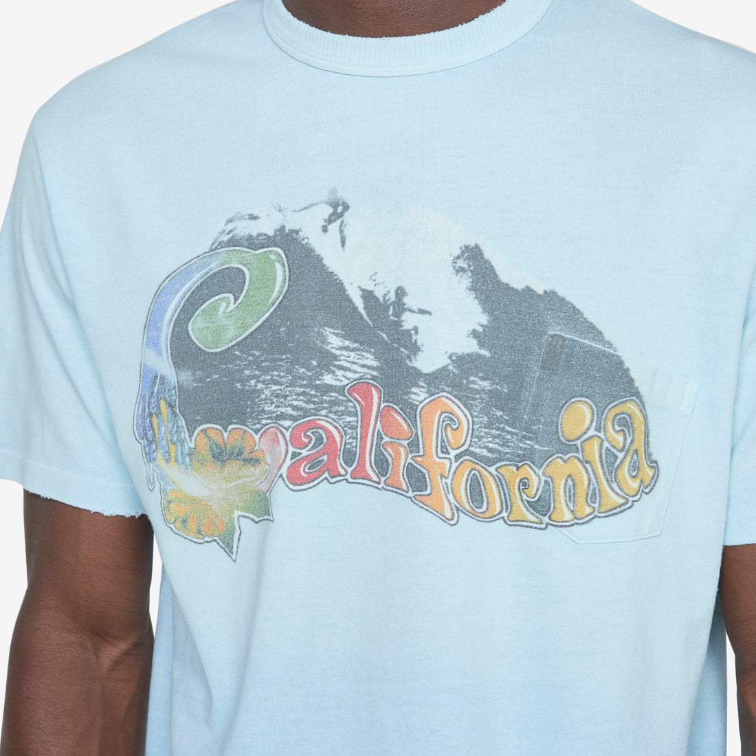 California Wave T-Shirt Blue Tees