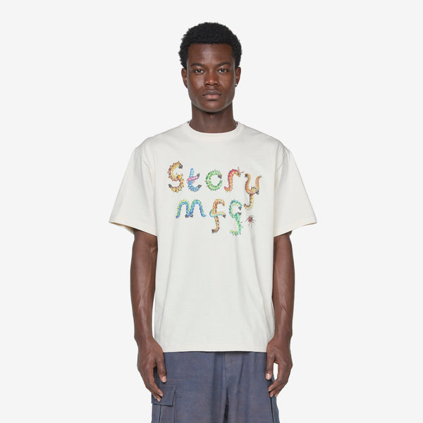 Grateful Short Sleeve T-Shirt Ecru Bugging Tees