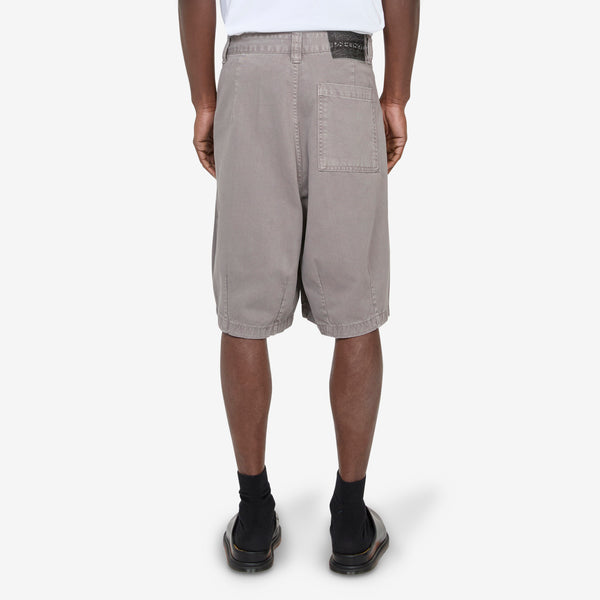 Pleated Balloon Shorts Grey Shorts
