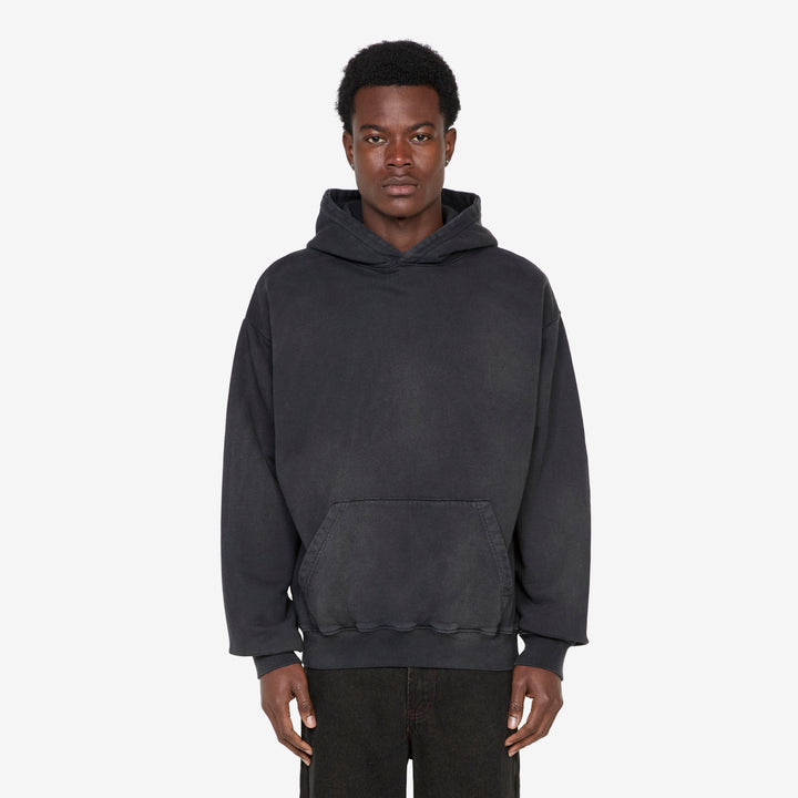 Pareidolia Hoodie Faded Black Front