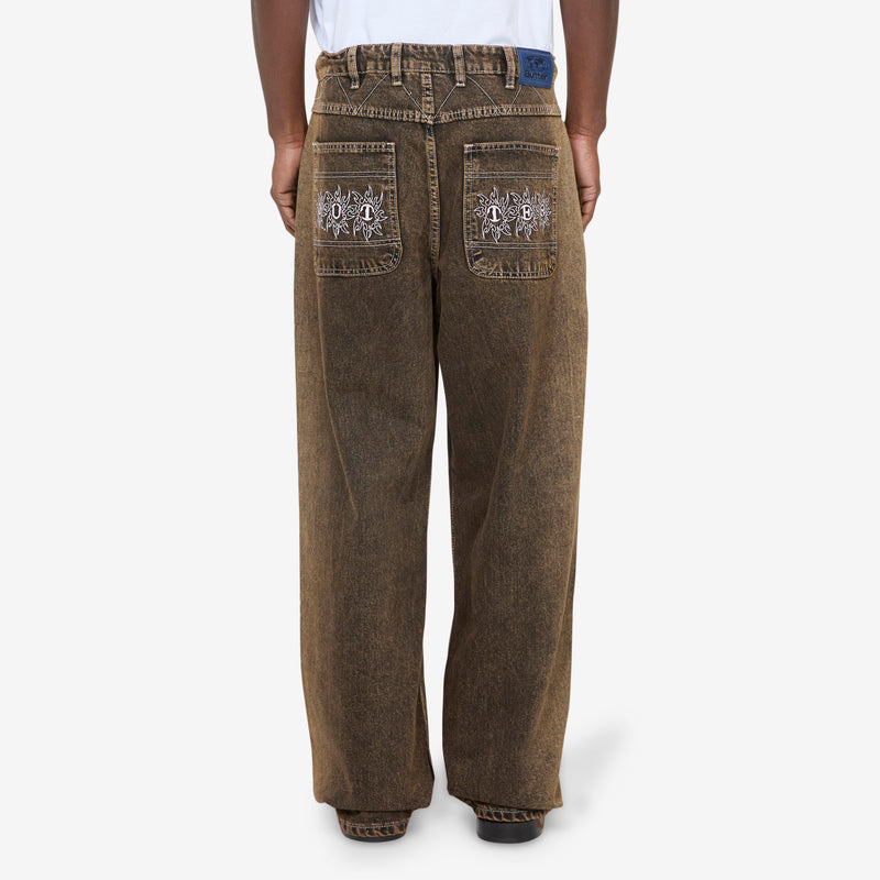 Bronco Denim Jeans Brown Tint Pants