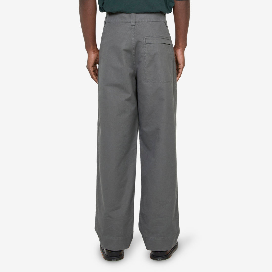 Stitch Pleat Trousers Charcoal Pants