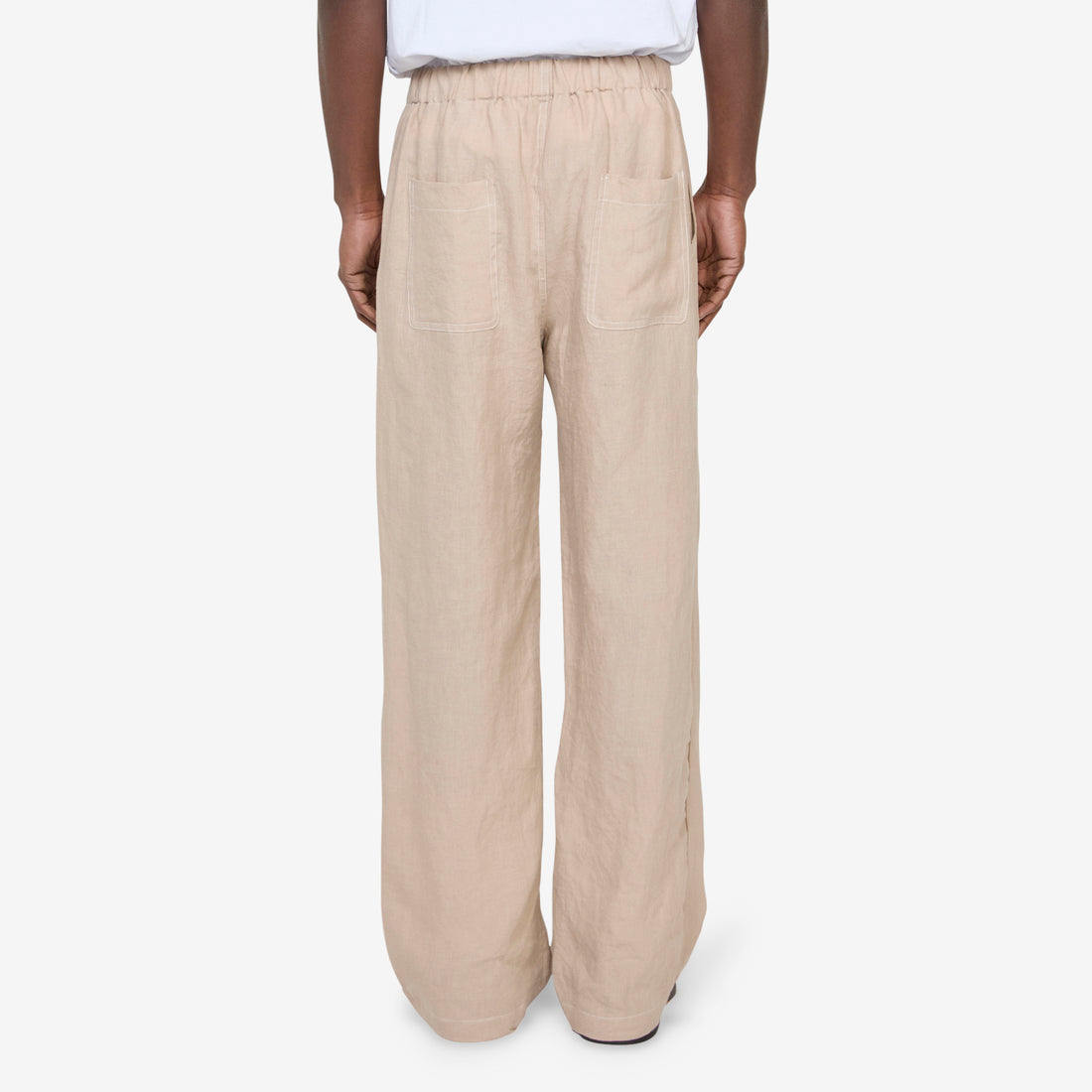 Linen Beach Pants Beige Pants