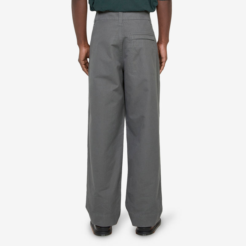 Stitch Pleat Trousers Charcoal Pants