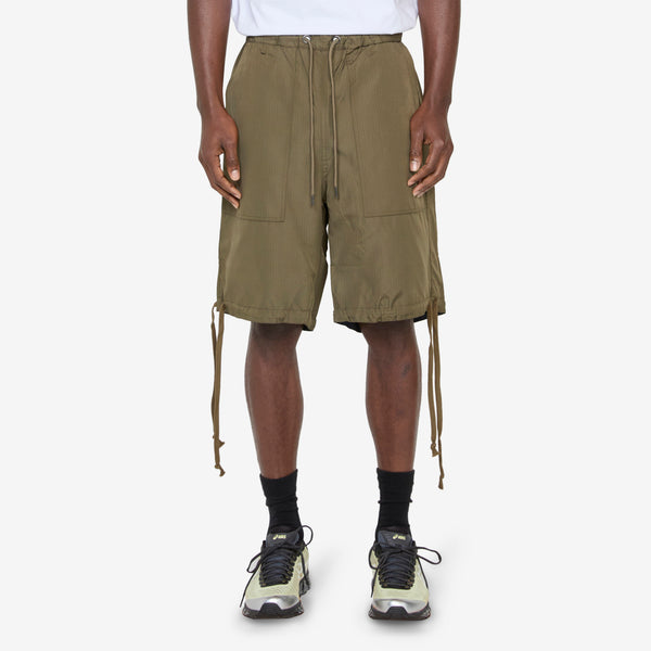 Military Non-Down Reversible Shorts Dark Olive Shorts