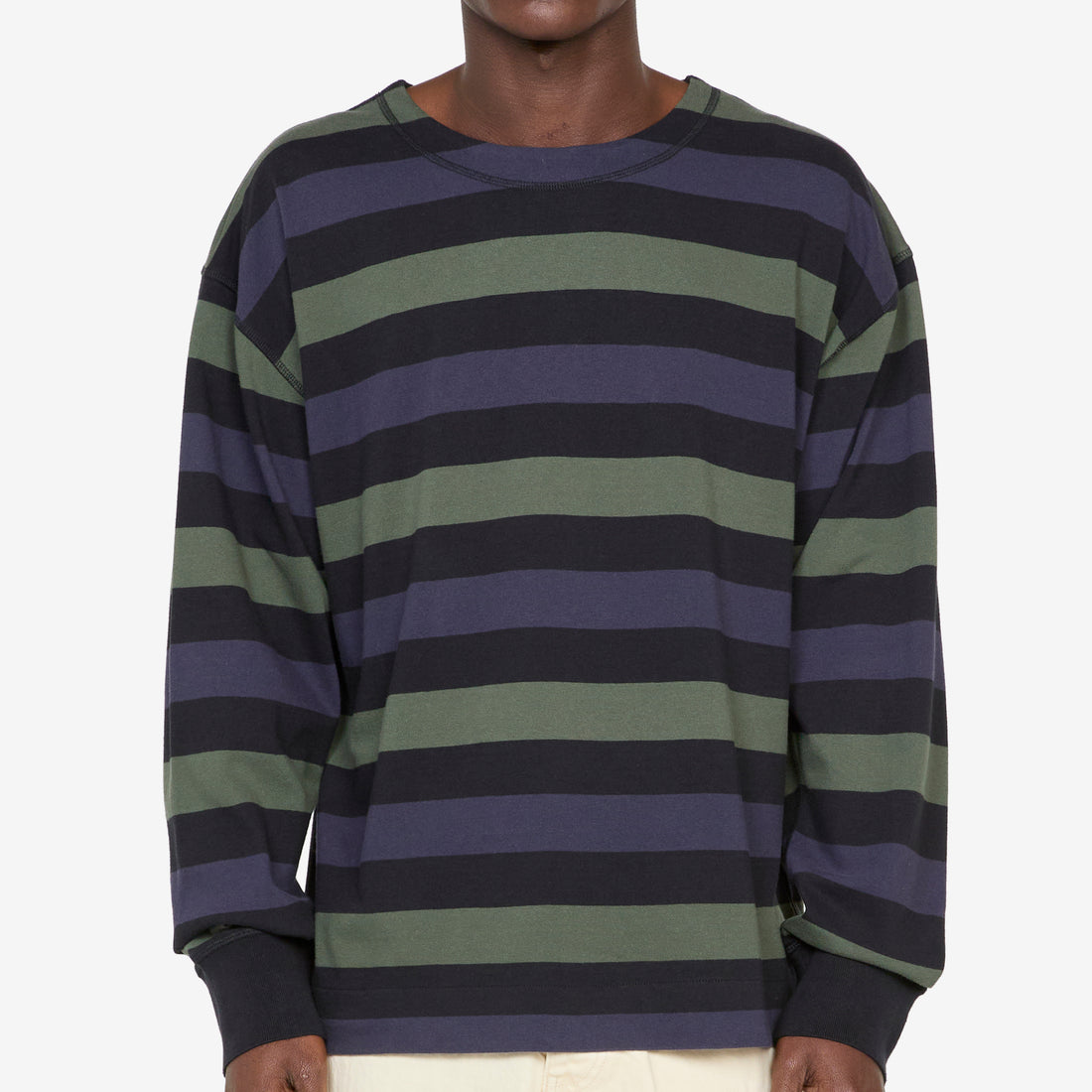 Crew Neck Matelot Off Black | Indigo | Uniform Green Jumpers